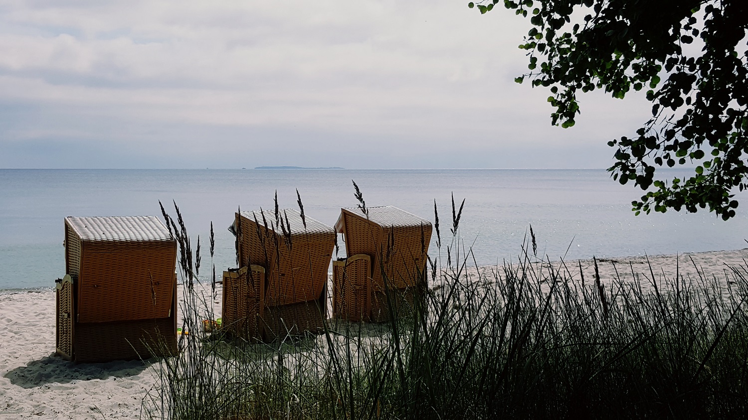 Strandkorb zur Ostsee